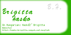 brigitta hasko business card